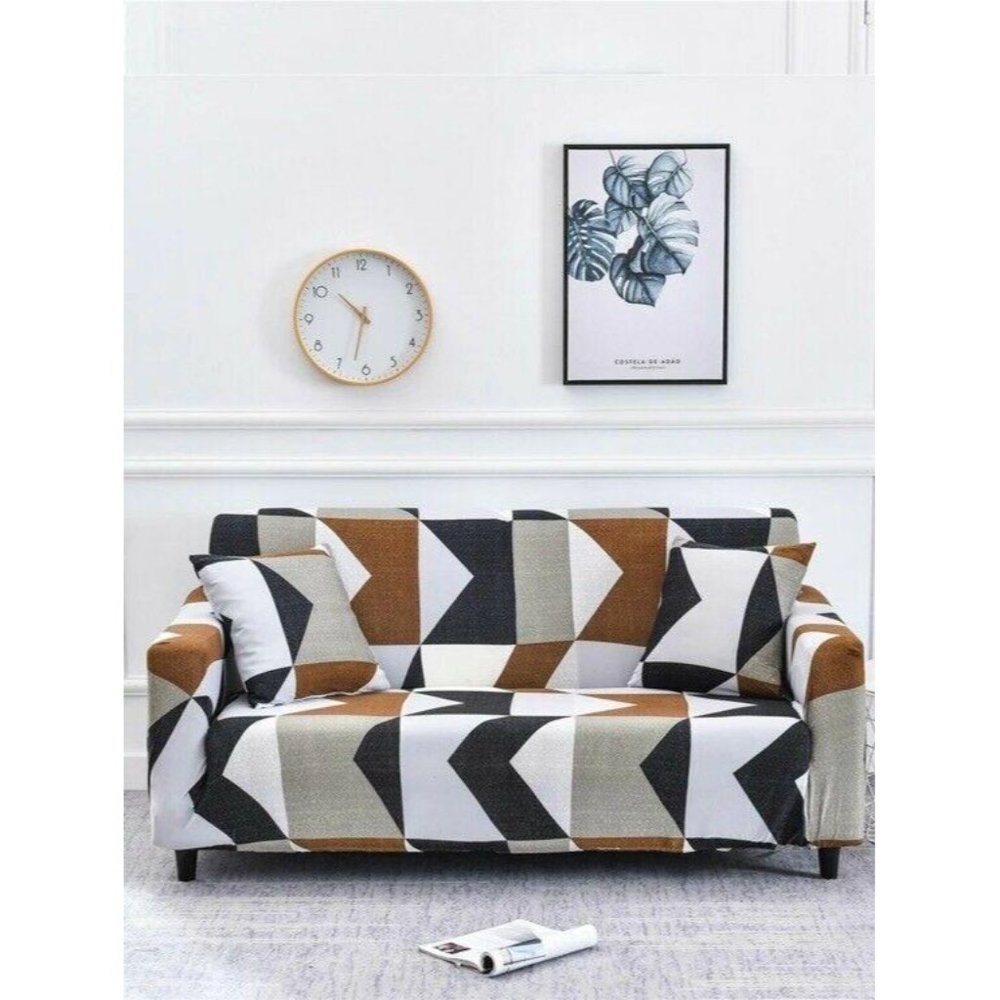 NEW! SHEIN Geometric Pattern Sofa Cover Without Cu